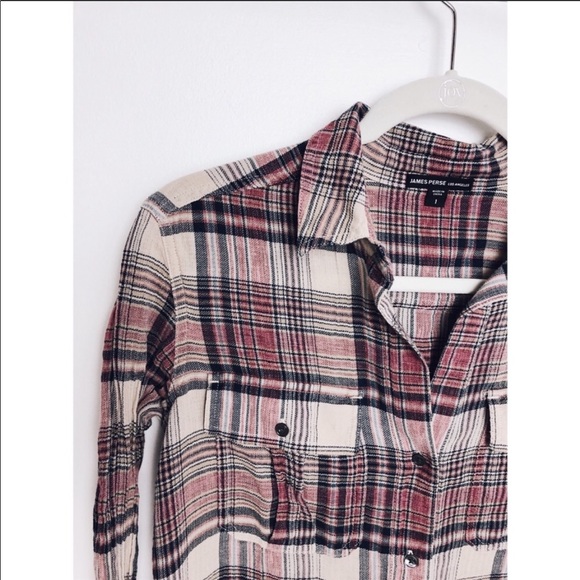 James Perse | Shoreditch Plaid Pocket Shirt Ember - Picture 6 of 8